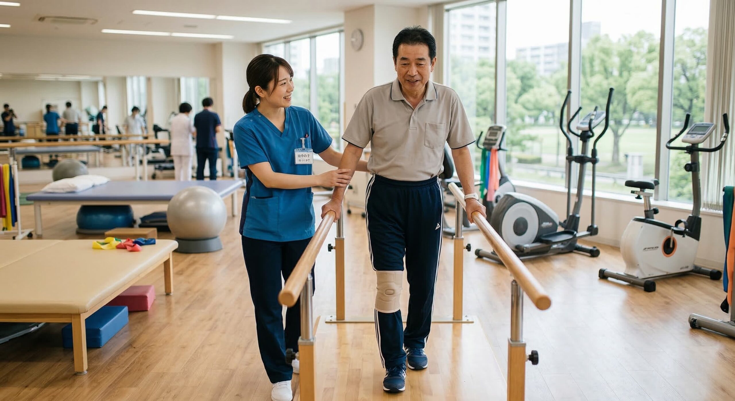 交通事故後の通院リハビリのイメージ